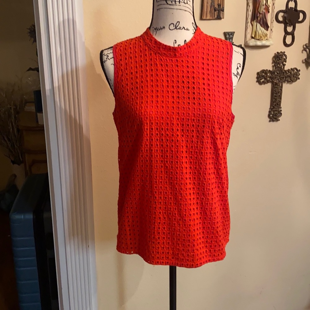 Sleeveless Red/Dark Orange Top